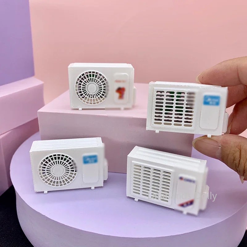 1:12ตุ๊กตา Mini Air Conditioner รุ่นสำหรับตุ๊กตาเฟอร์นิเจอร์ตกแต่งอุปกรณ์เสริม