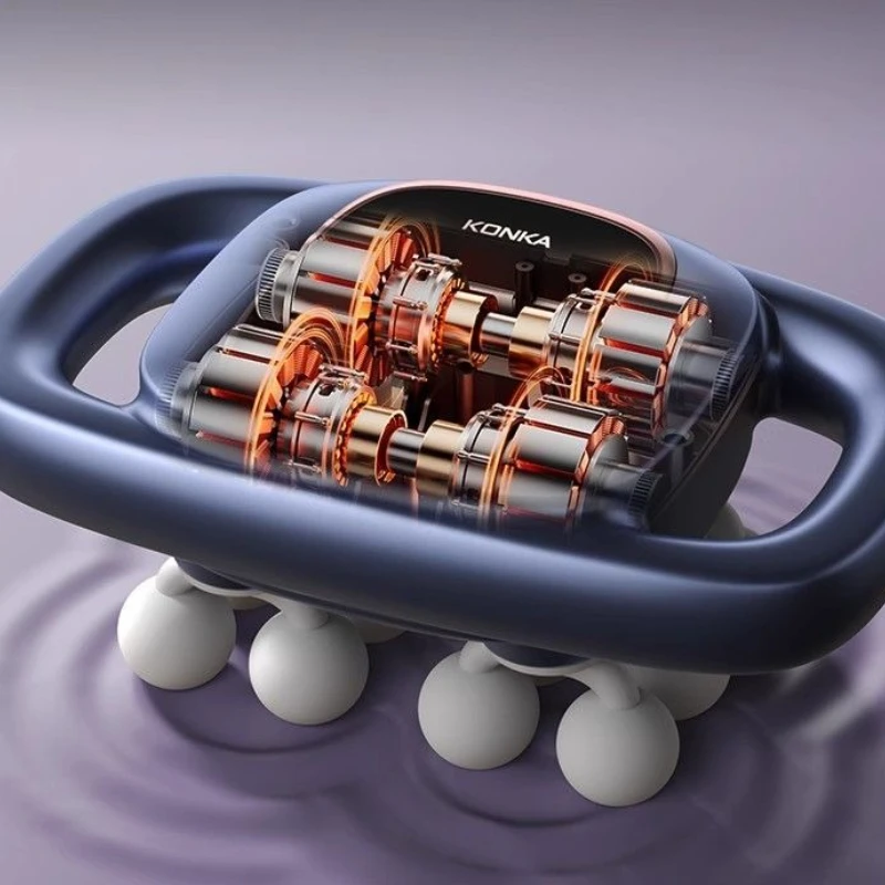 كونكا فآسيا بندقية مدلك العضلات 12 رؤساء الكهربائية الأنسجة العميقة الجسم كله الاسترخاء قوية لتخفيف الآلام متعددة رئيس تدليك بندقية