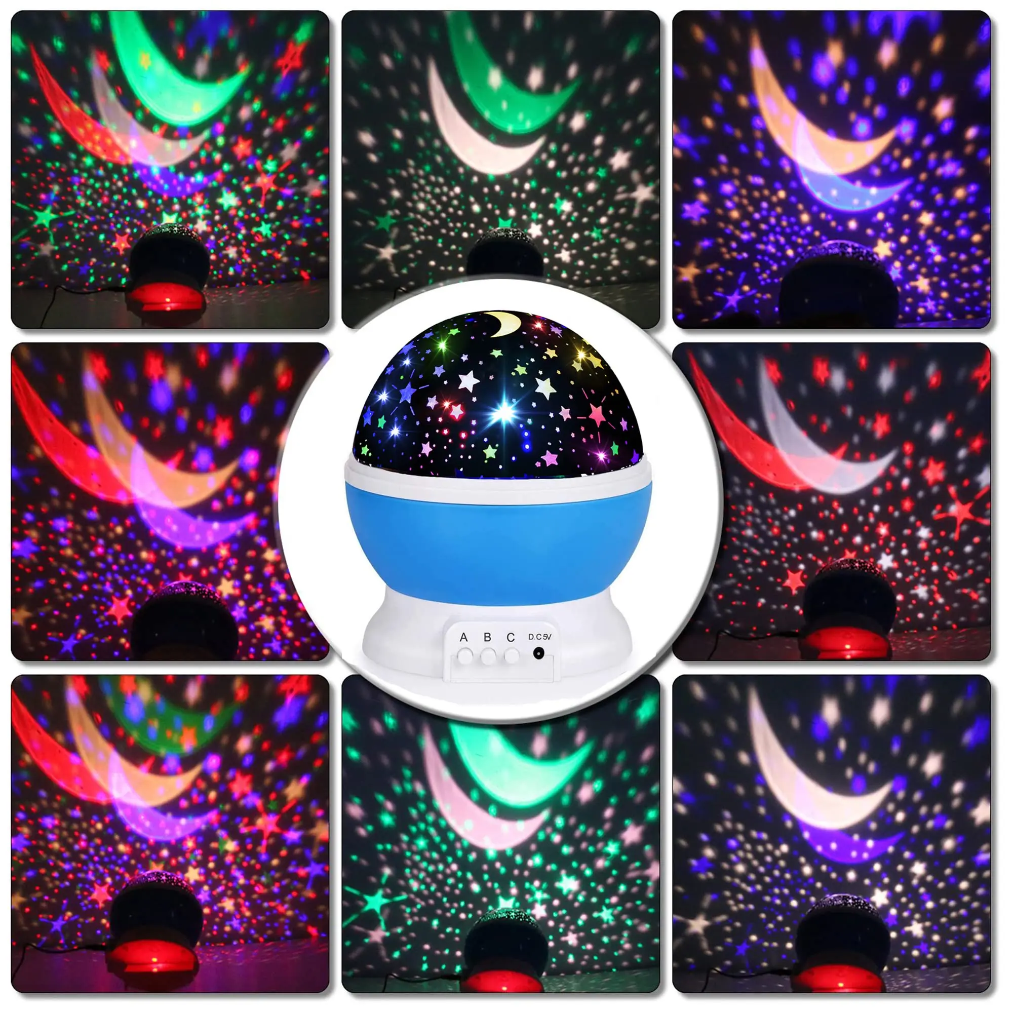 Imagem -02 - Star Night Lamp Projector For Children Room Luzes Noturnas para Crianças Baby Nightlight Decoração Estética Sensorial