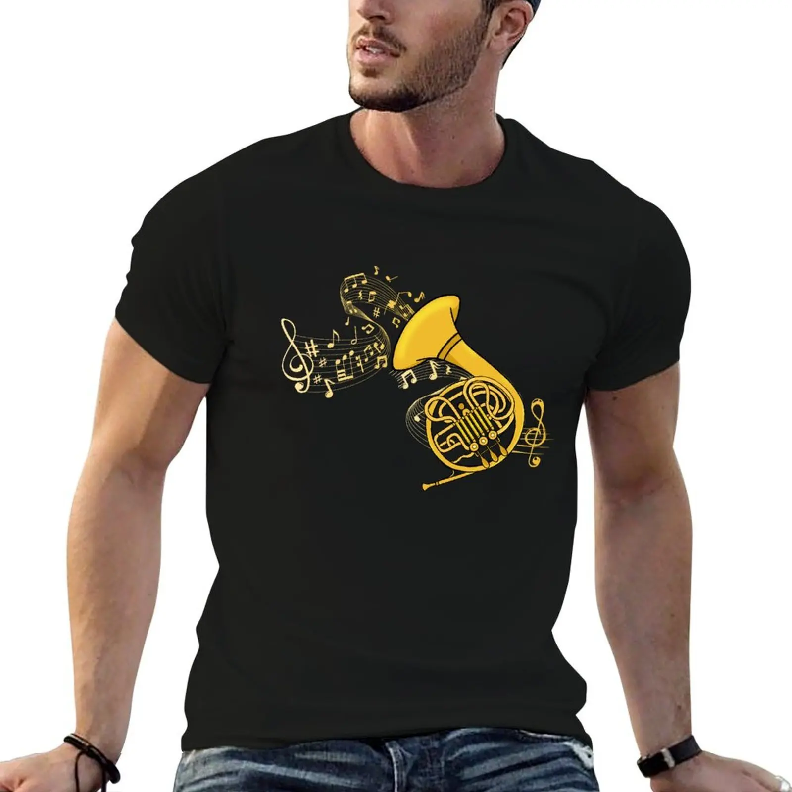 French Horn Gift Music Lover Big Band Instrument French Horn T-Shirt essential t shirt t shirt personalised T-Shirt
