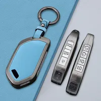 Zinc Alloy + Leather Car Key Case Cover For KIA Ceed 2023 CD Forte 2018 2019 2021 Cerato 2019 K3 Gt Seltos Sportage 2020 Sorento