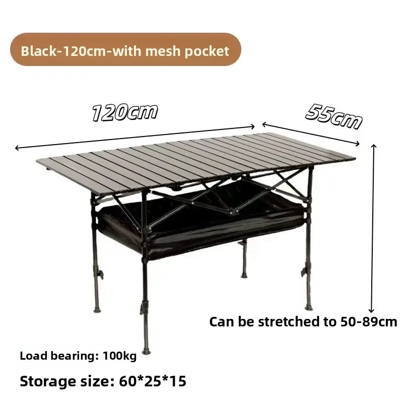Outdoor equipment | Lifting folding , picnic barbecue stall roll tle