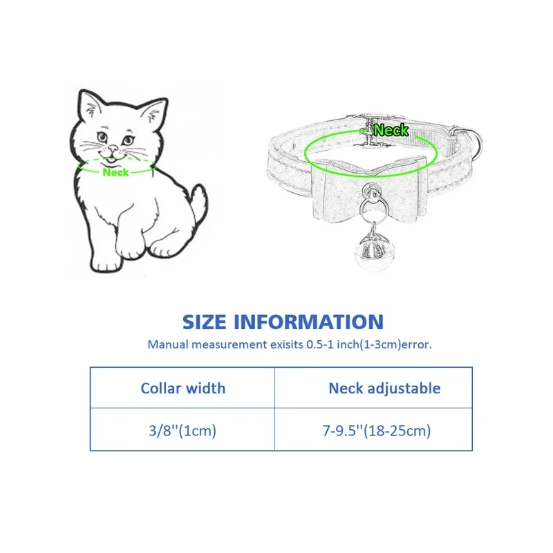 Ошейник с милым котом, маленькие ошейники для щенков и кошек, бархатный ошейник с бантом, ожерелье с бантом и колокольчиком для собак, кошек, чихуахуа, йорков