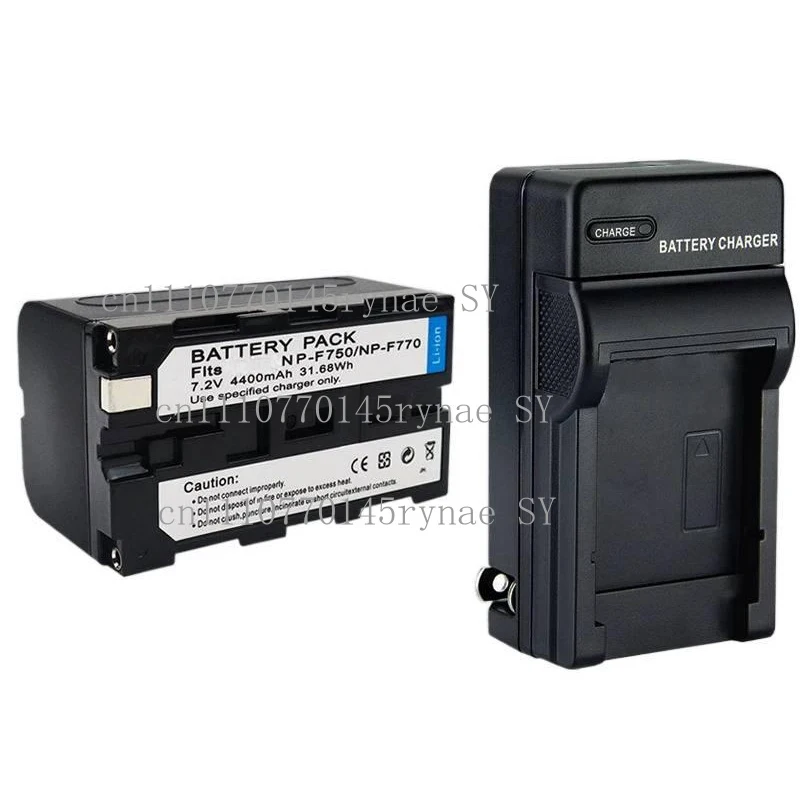 For Sony NP-F750 F770 Battery/Charger, Compatible with NP-F550 F570 F960 F970, Fit for CamcorderCamera Fill Light Monitor Series