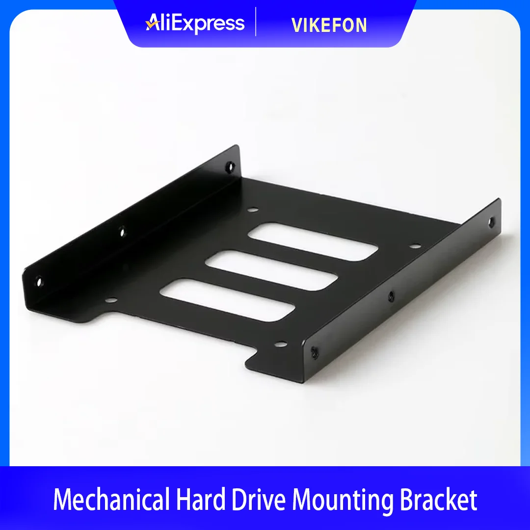 Coolcirc 2.5 To 3.5 Inch Metal SSD/HDD Adapter Bracket with SATA for PC Case & Mobile Use Portable Hard Drive Mounting Kit