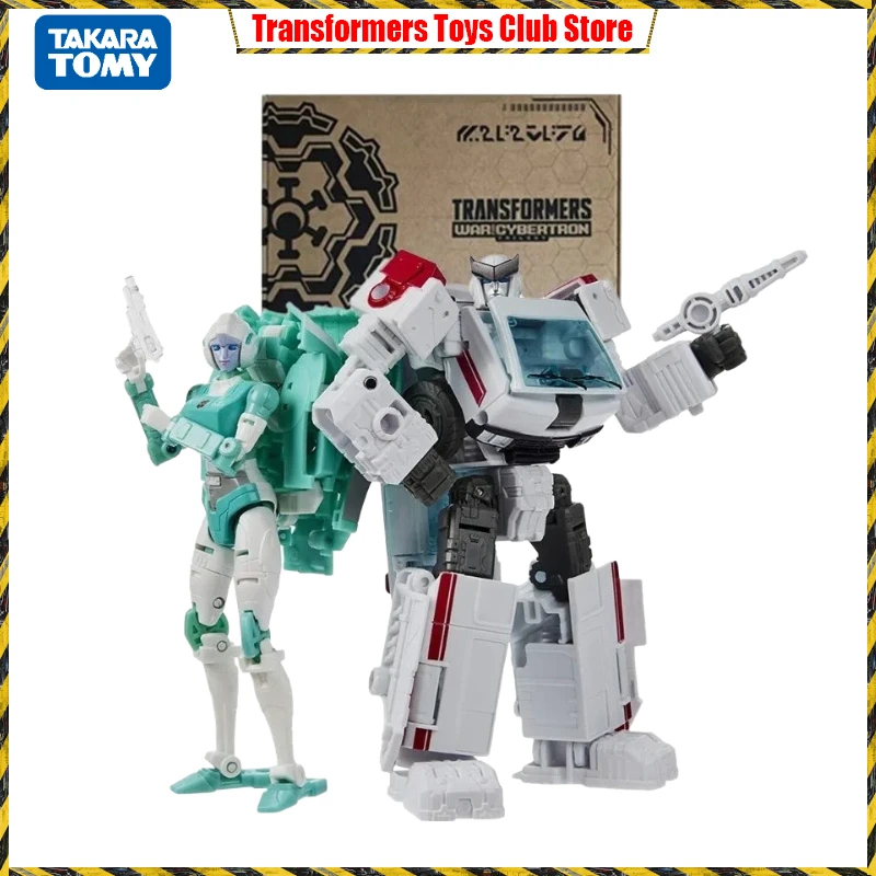 

In Stock Original TakaraTomy Transformers Ratchet and Lifeline Galactic Odyssey Collection Paradron Medics Action Figure Model