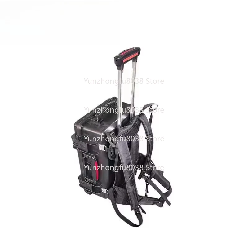 DPC114 Color Plastic Wheel Case with Backpack Shoulder Bag