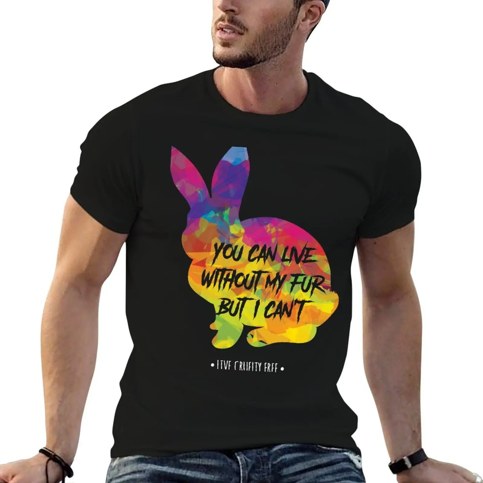 T-shirt anti-fourrure, anti-cruauté envers les animaux, protection des animaux, T-shirt décontracté à manches courtes tendance