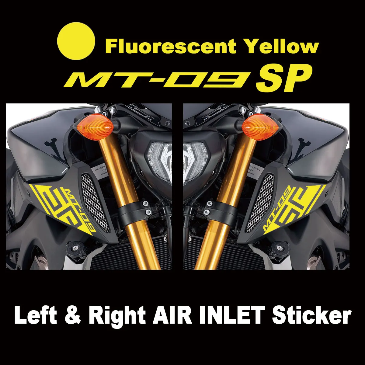 Reflective Motorcycle Stickers Air Inlet Decals Logo Accessories For Mt09 Sp Mt 09 Fz09 Fz-09 Mt-09 MT09 2020 2021 2019
