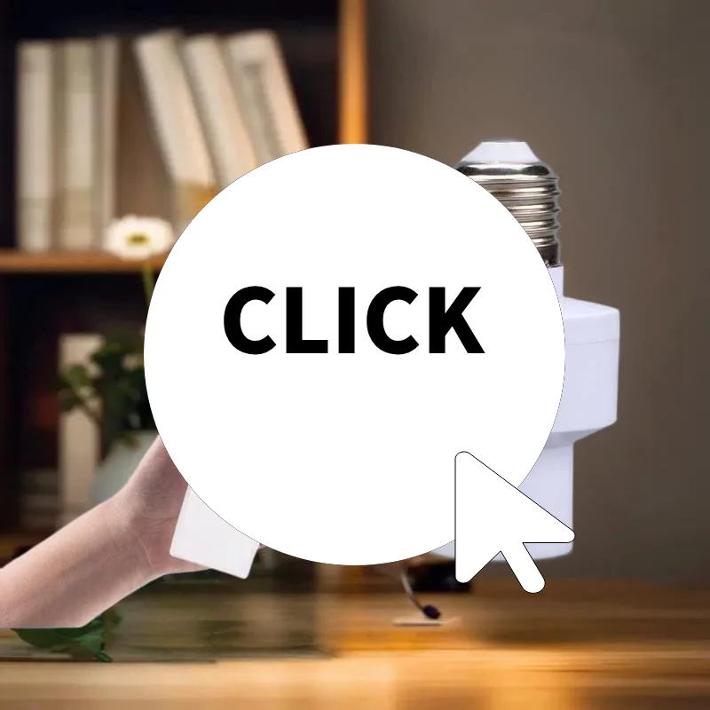 

AC85-265V E27 Lamp Base With Wireless Smart Remote Control Intelligent Switch Lamp Holder Cap Smart Home Accessory