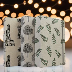 200-Pocket Rustic Linen Photo Album - Spacious Storage, Durable Plastic Cover, Charming Nature and City Patterns - Perfect for F
