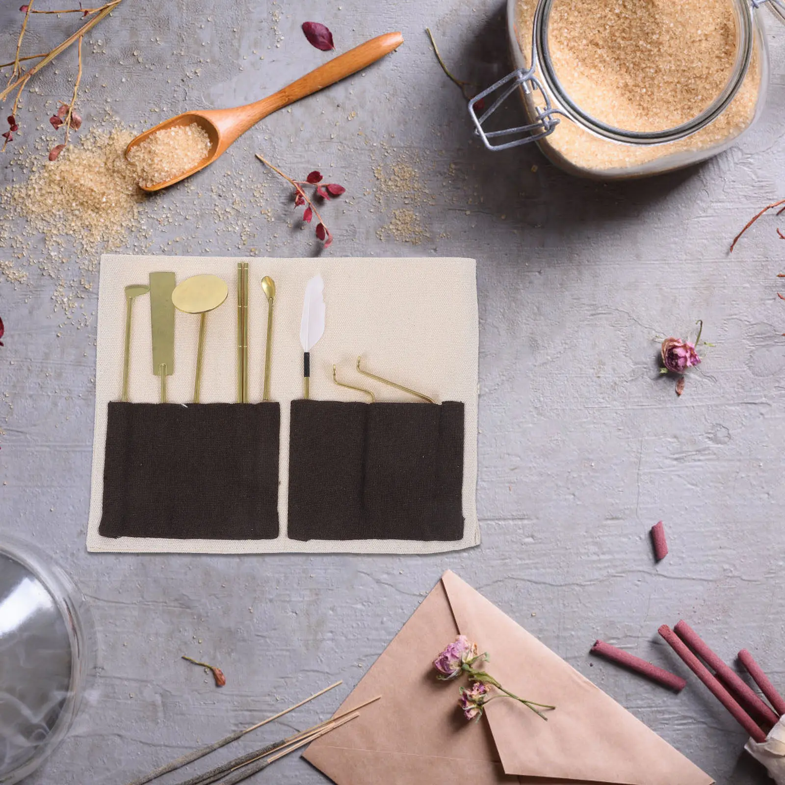 

Набор из 7 латунных инструментов для изготовления благовоний, DIY-набор для создания конусов из благовоний, для медитационных комнат, храмов, декоративных поделок, подарочный набор латунных инструментов