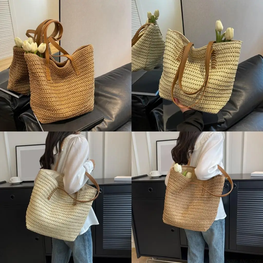 

X90d дышащий соломенная сумка для плеча просторные рабочие пассажиры для брусков.