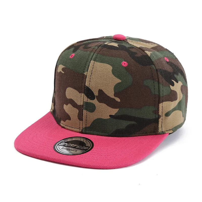 Cross-Border New Arrival Hip Hop Hat Men\'s and Women\'s Flat Panel Hip-Hop Cap Light Board Camouflage Flat Brim Baseball Cap Outd