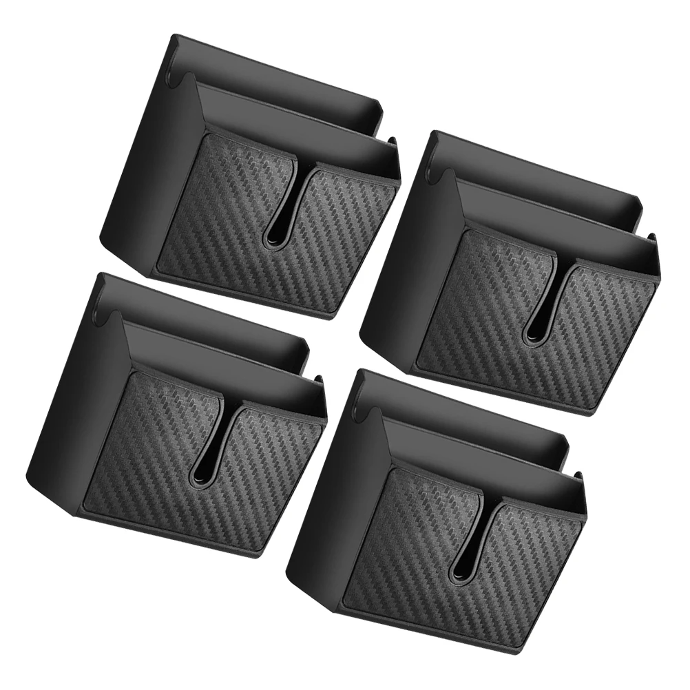 

4pcs Car Mobile Phone Storage Box Organization Pocket Adjustable Holder Plastic Car Organizer Storage Container