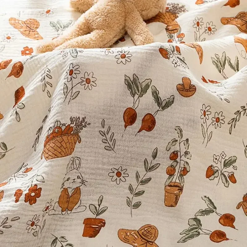 

Двухслойная марля из чистого хлопка, детская хлопковая одежда из хлопка, одеяло, банное полотенце Zou, марля, дышащая и легкая летняя одежда.