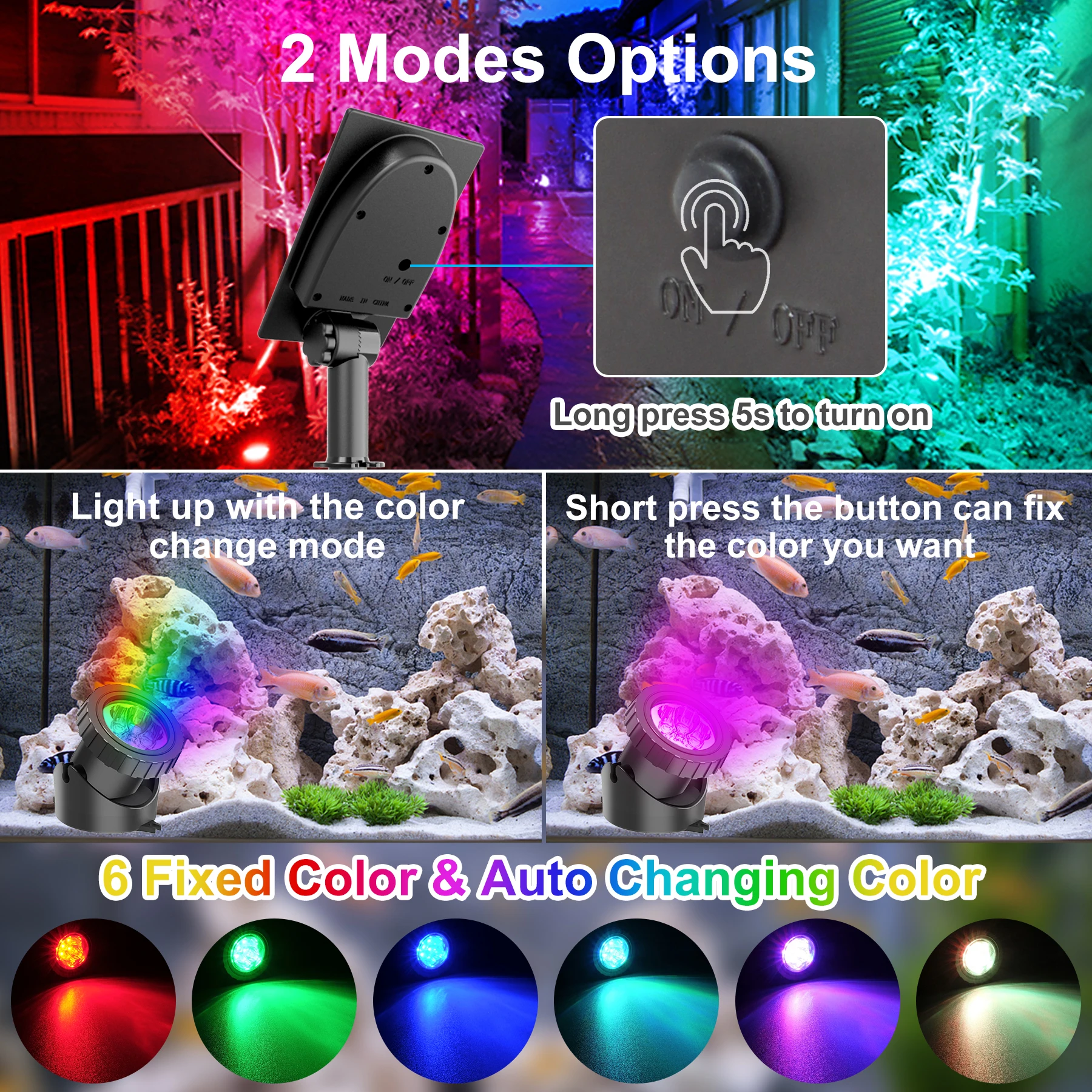 2/4/3/5 RGB Solar Licht Im Freien IP68 Solar Rasen Licht Pool Licht Solar Power Licht für Garten Pfad Dekor Unterwasser Licht