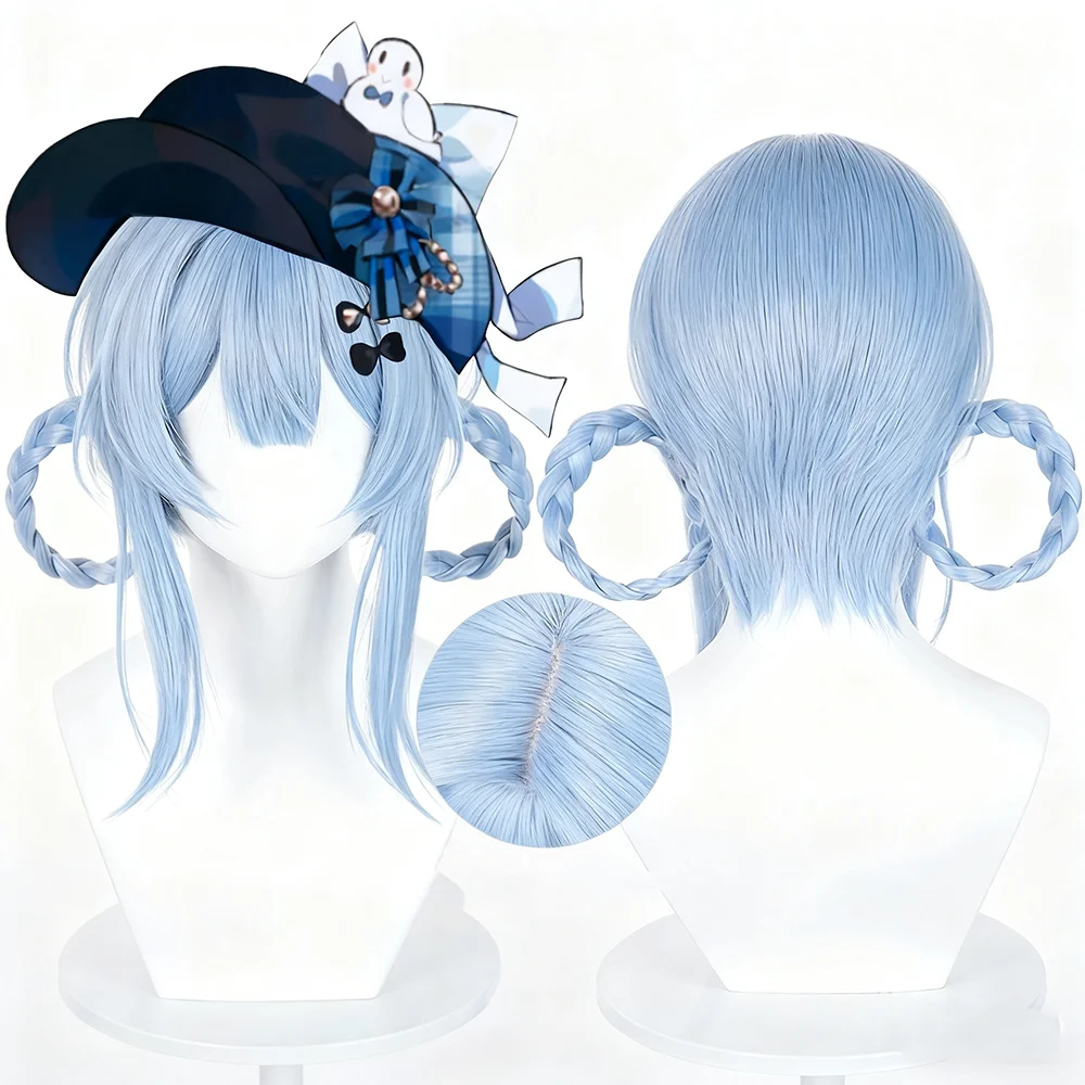 أنيمي السحرية فتاة الساحرة محاكمة شيرلي شعر مستعار تأثيري المرأة الأزرق الشعر مقاومة للحرارة شعر مستعار اصطناعي عيد الميلاد كرنفال الدعامة