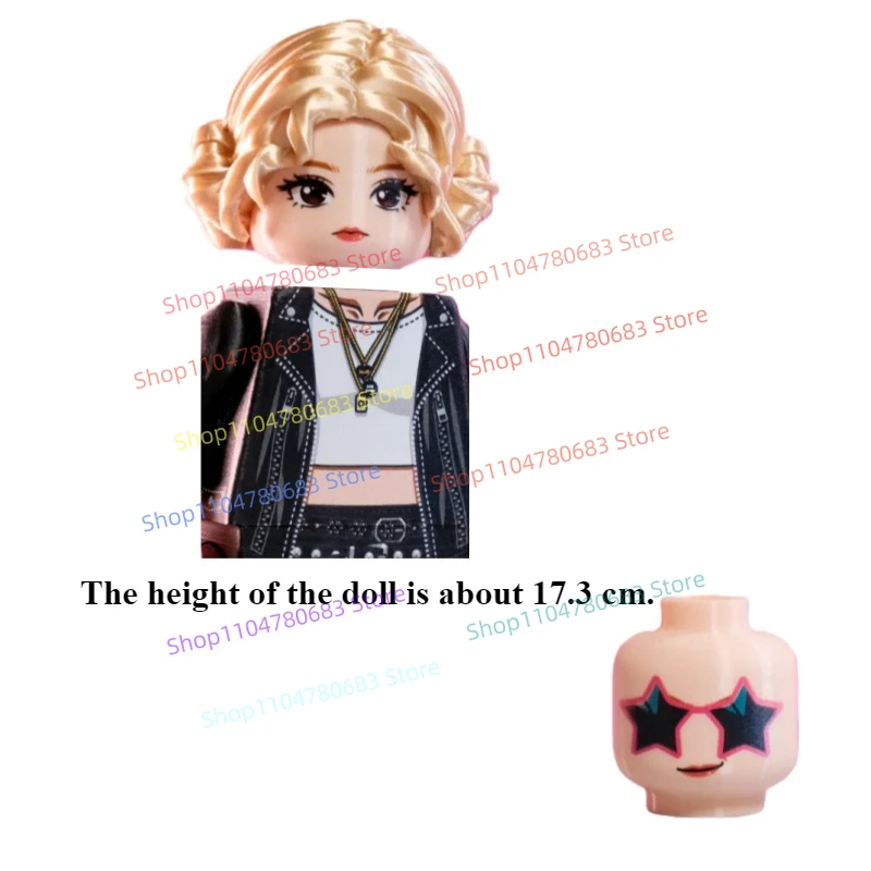 Bloques de construcción MOC, muñeca grande, Mini muñeca, juguete para niña, adornos decorativos, colección de regalos navideños