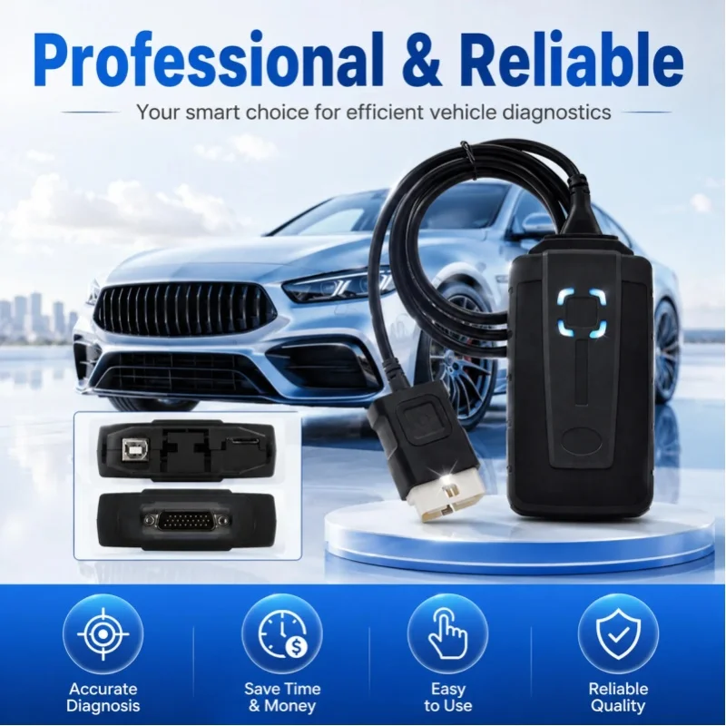 OBDII Auto-Diagnosegerät für Wow Snooper 2022 2023 2021 V5.008 R2 Delphis OBD2 Scanner LKW Auto Bluetooth Keygen Mehrsprachig