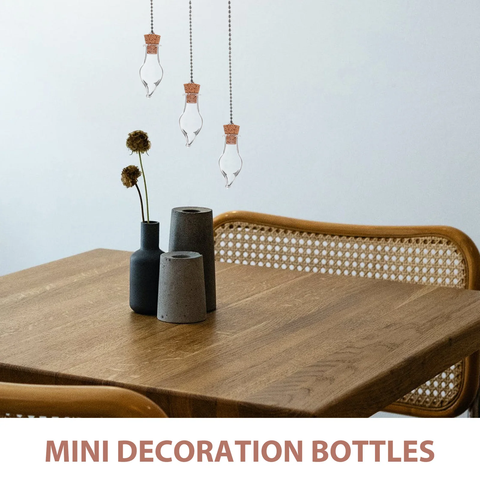 

10Pcs Cork Lid Glass Bottles Mini Wish Bottles Decorative Storage Jars Small Containers DIY Jewelry Sand Bottle