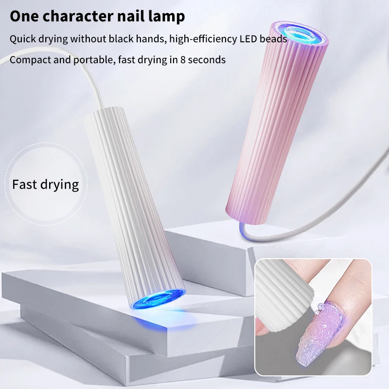 Mini UV LED Nail Lamp Machine Handheld Quick Drying Varnish Gel Polish Curing Nails Dryer USB Cable Nail Art Flashlight Pen