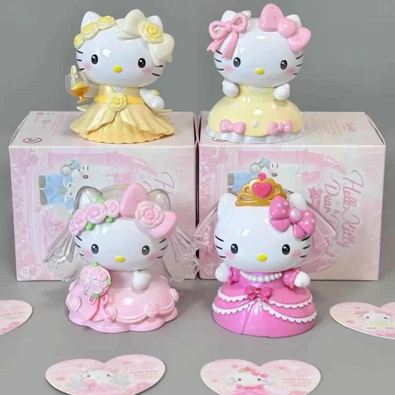 Echte TOPTOY Hellokitty & Dear Daniel Century Wedding Series Blind Box Figurine Mystery Box Sammlerstück Hochzeitsgeschenke