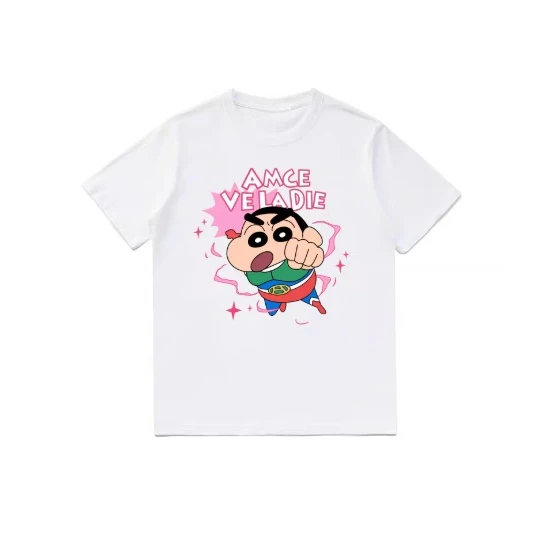 Crayon Shin Chan Shinnosuke Action Kamen Print T Shirt Men Women Cute Cartoon Short Sleeve Casual Tee Top