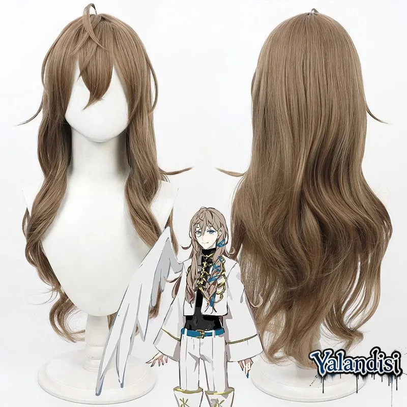 Yalandisi& Virtual YouTube Vtuber Bloody Groovy Yashi Cos Cosplay Wig Halloween Carnival Party Props Synthetic Hair Heat