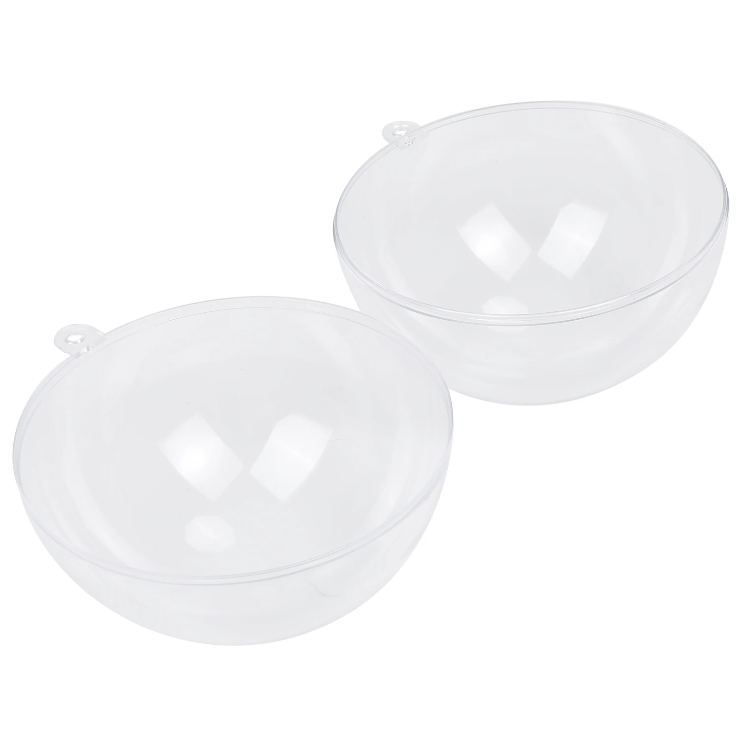 Adorno transparente de plástico para decoración de Navidad y boda, suministros para fiestas, 10Cm, 1 unidad