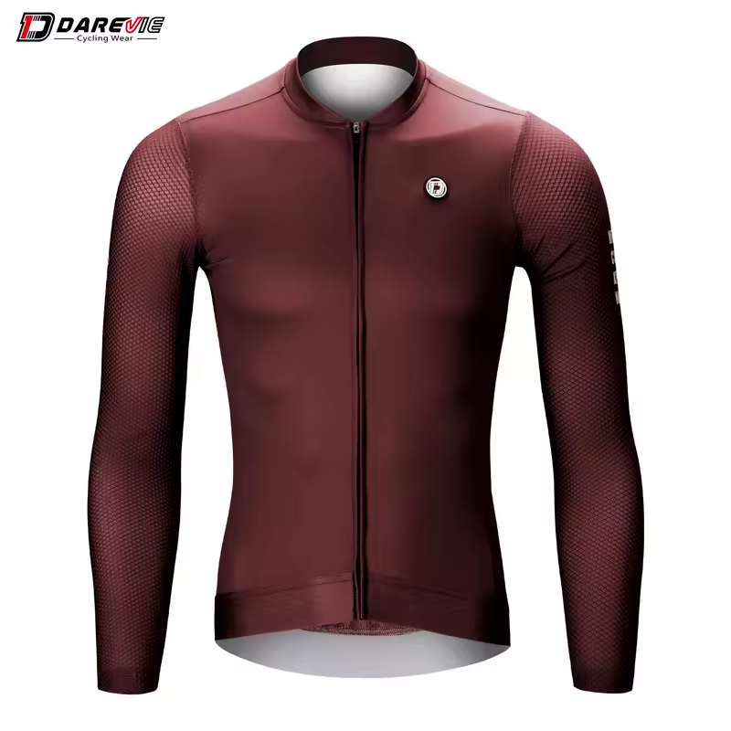 DAREVIE Cycling Jersey Long Sleeve Pro Aero Small Size 3D Bubble Mesh Cycling Jersey Men Women Breathable Man Cycling Maillot - Image 10