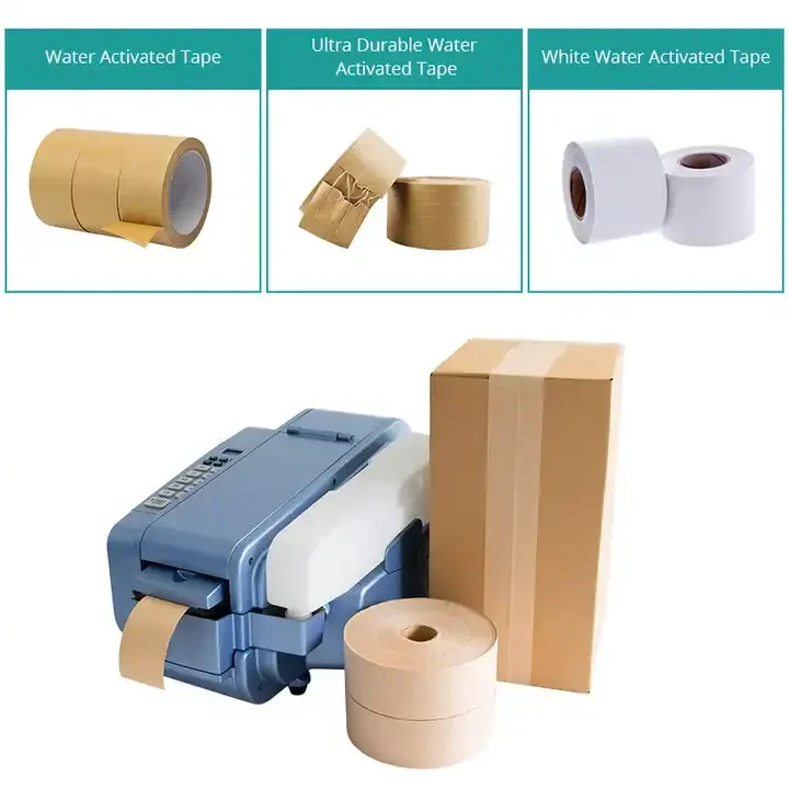 Long Service Life Fast Packaging Gummed Water Activated Automatic Paper Tape Machine