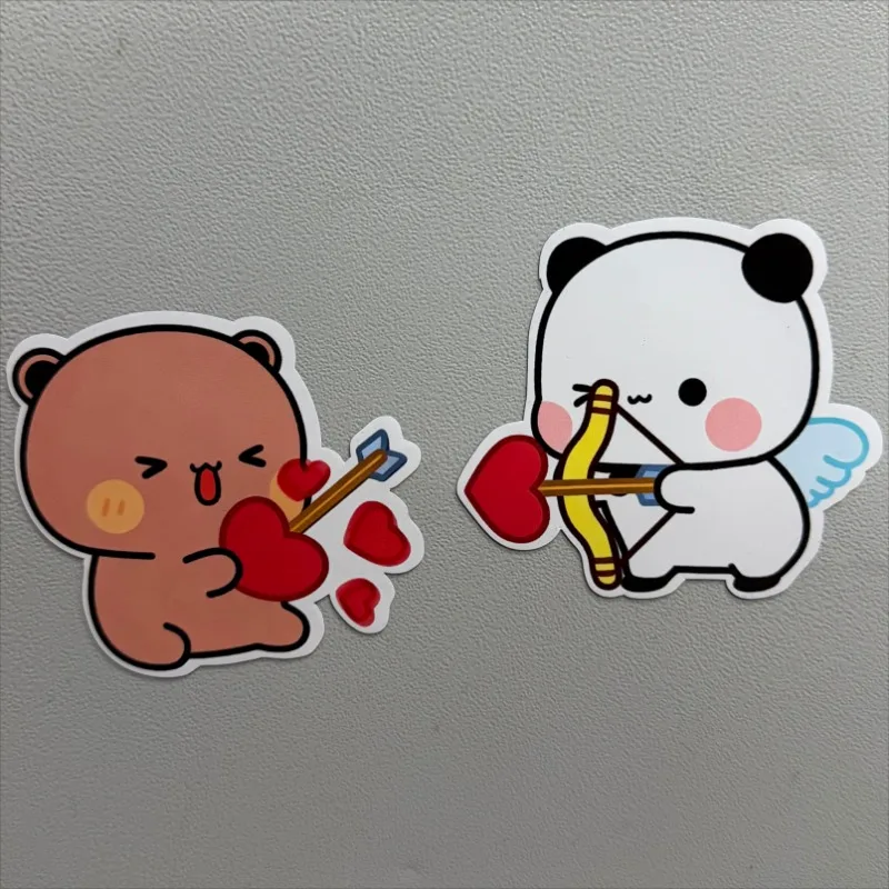 Bubu and Dudu Fridge Magnets Cute Anime Magnet Frigo Kawaii Panda Bear Yier Fridge Home Decor Sticker Refrigerators Accessories