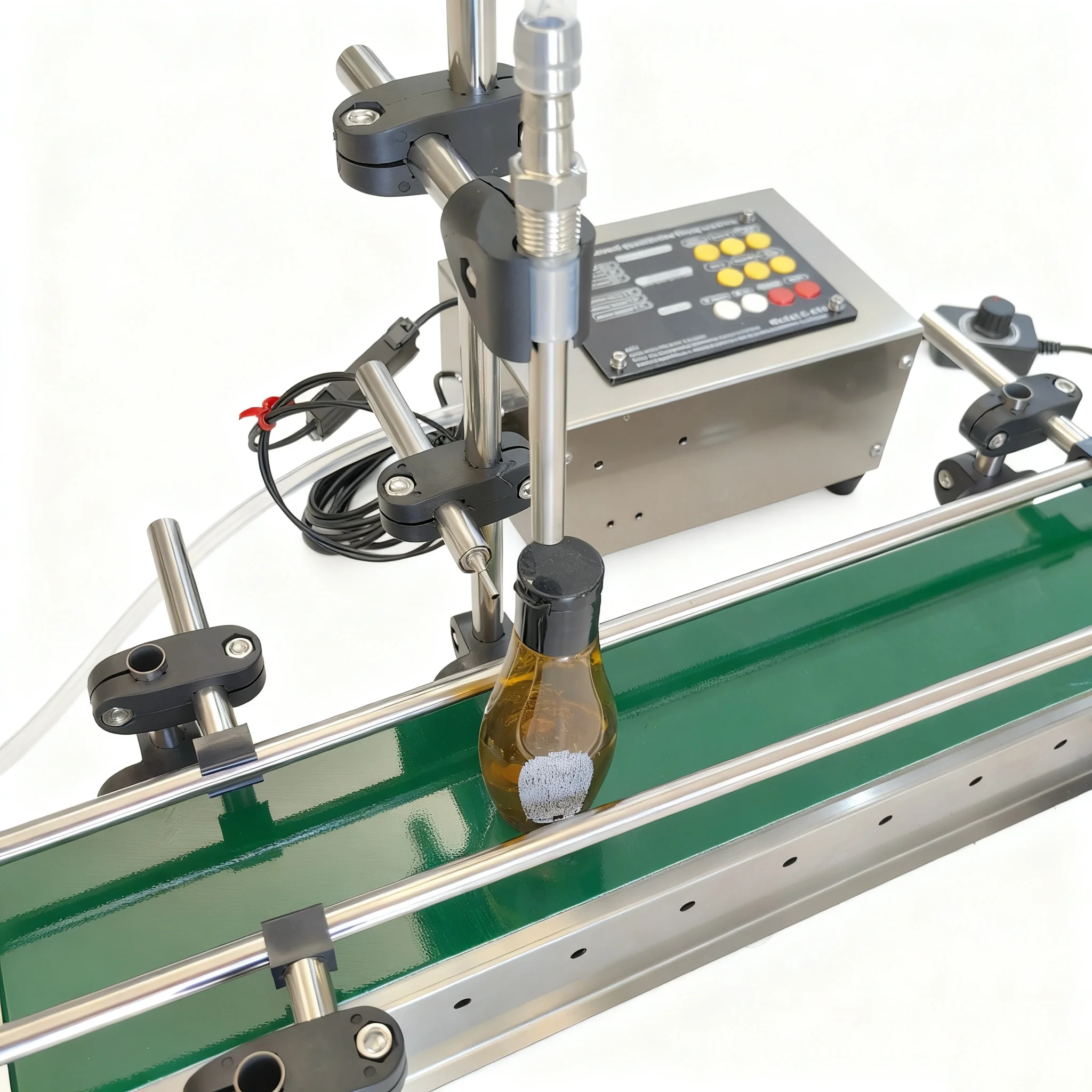 

Auto Filling Machine Fully Automatic Liquid Filler With Conveyor Belt Single Head High Precision Drink Perfume Water Sauce