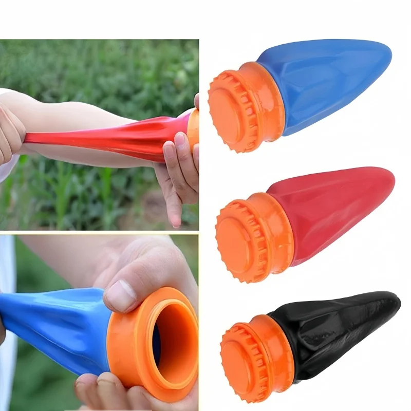 1-3PCs Pocket Slingshot Cup Outdoor Novelty Toy Powerful Leather Pouch Round Pocket Slingshot Cup Toy For Kid Outdoor Games Gift