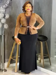 2026 Spring Long Dresses For Women Party Evening Gown African Dashiki Diamond Mermaid Maxi Robe Dubai Turkey Kaftan Clothing