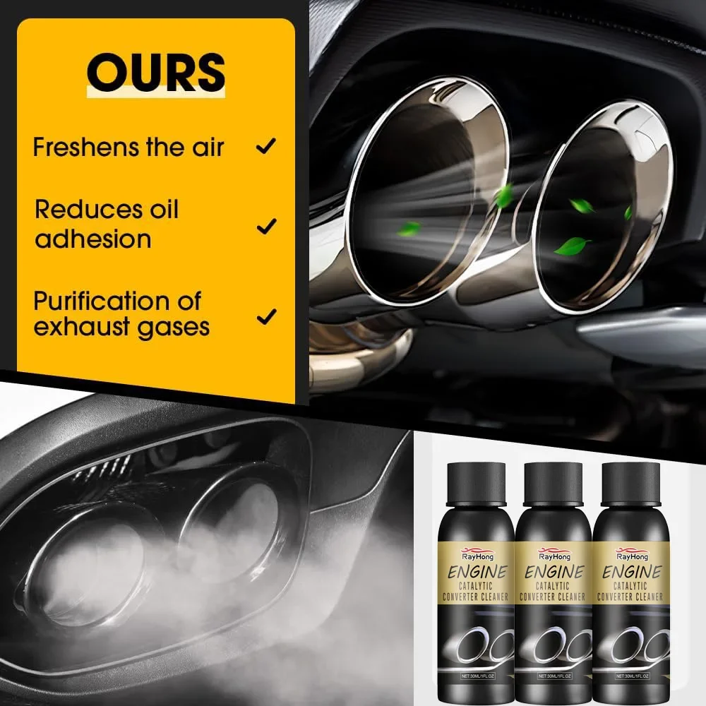 Car Catalytic Converter Cleaner Remove Carbon Deposits Purify Exhaust Gases Reduce Fuel Consumption