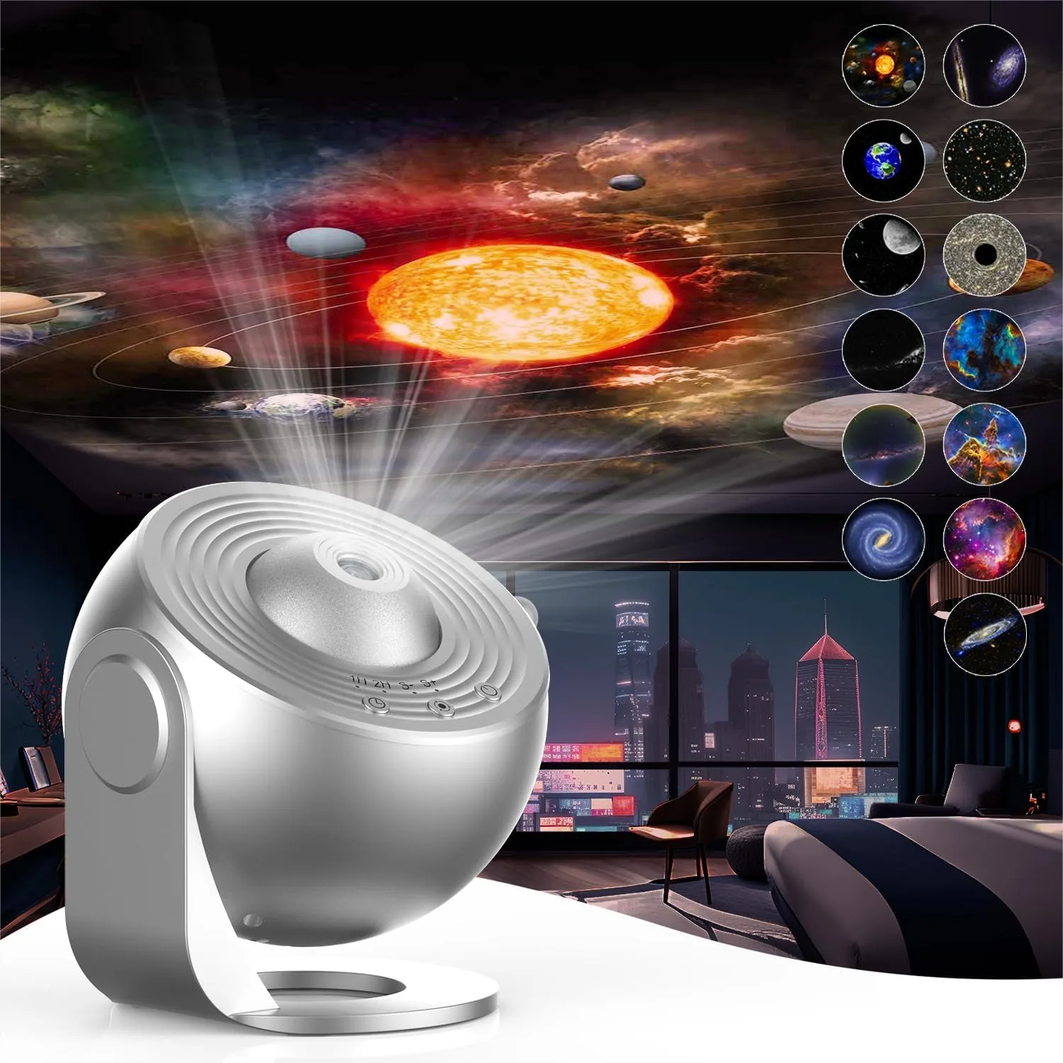 

Galaxy Star Projector for Kids Bedroom, Night Light with Planetarium Effects - Perfect Gift for Teens