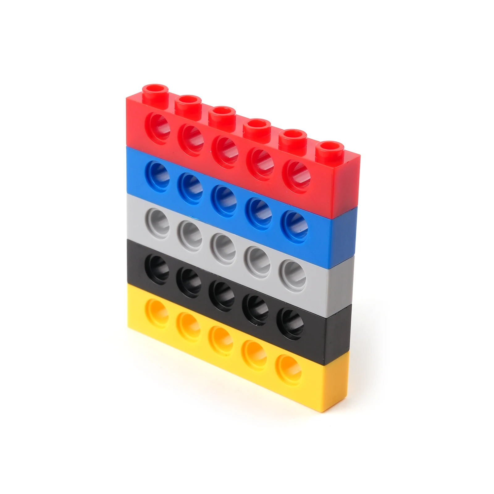 20 個 1 × 6 ビーム 5 穴テクノロジービルディングブロック部品 3894 穿孔アセンブリ DIY おもちゃ MOC レンガ交換アクセサリー