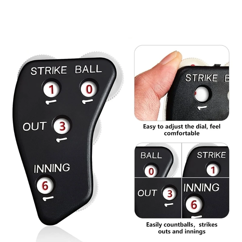 2 szt. 4-kołowy wskaźnik sędziego baseballowego licznik sędziowski Clicker Baseball Softball