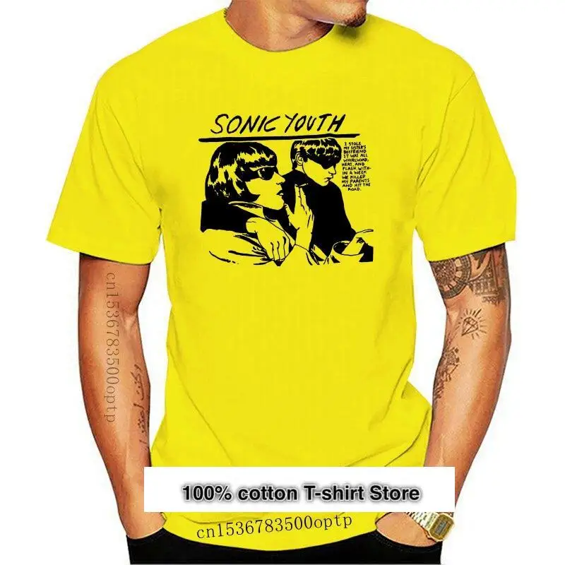 Camiseta de manga corta con estampado de Sonic Youth GOO, ropa divertida de marca a la moda, talla S,M,L,3XL, Indie Rock, 2021