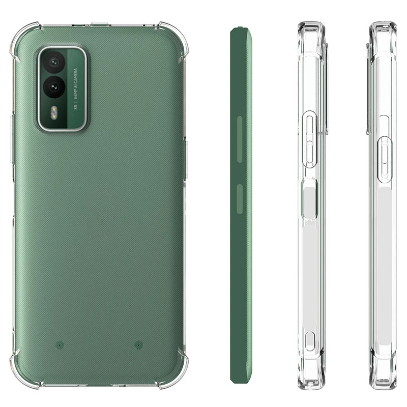 EUCAGR Für Nokia XR21 XR21 Fall Air Kissen Klar Airbag Silikon Weiche TPU Zurück Abdeckung Fall für Nokia XR21 NokiaXR21 5G 2023