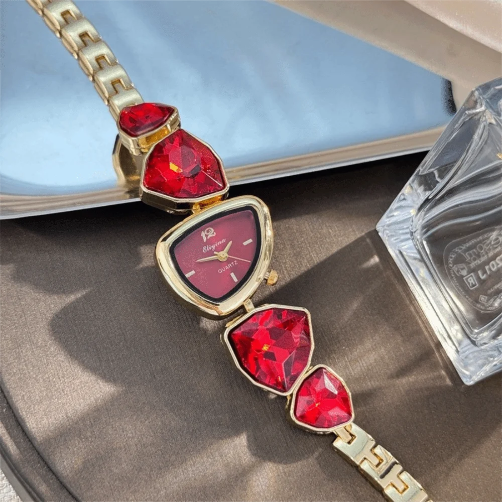 

Новые женские кварцевые часы с цветным циферблатом и стразами, браслетные часы, подарки для женщин