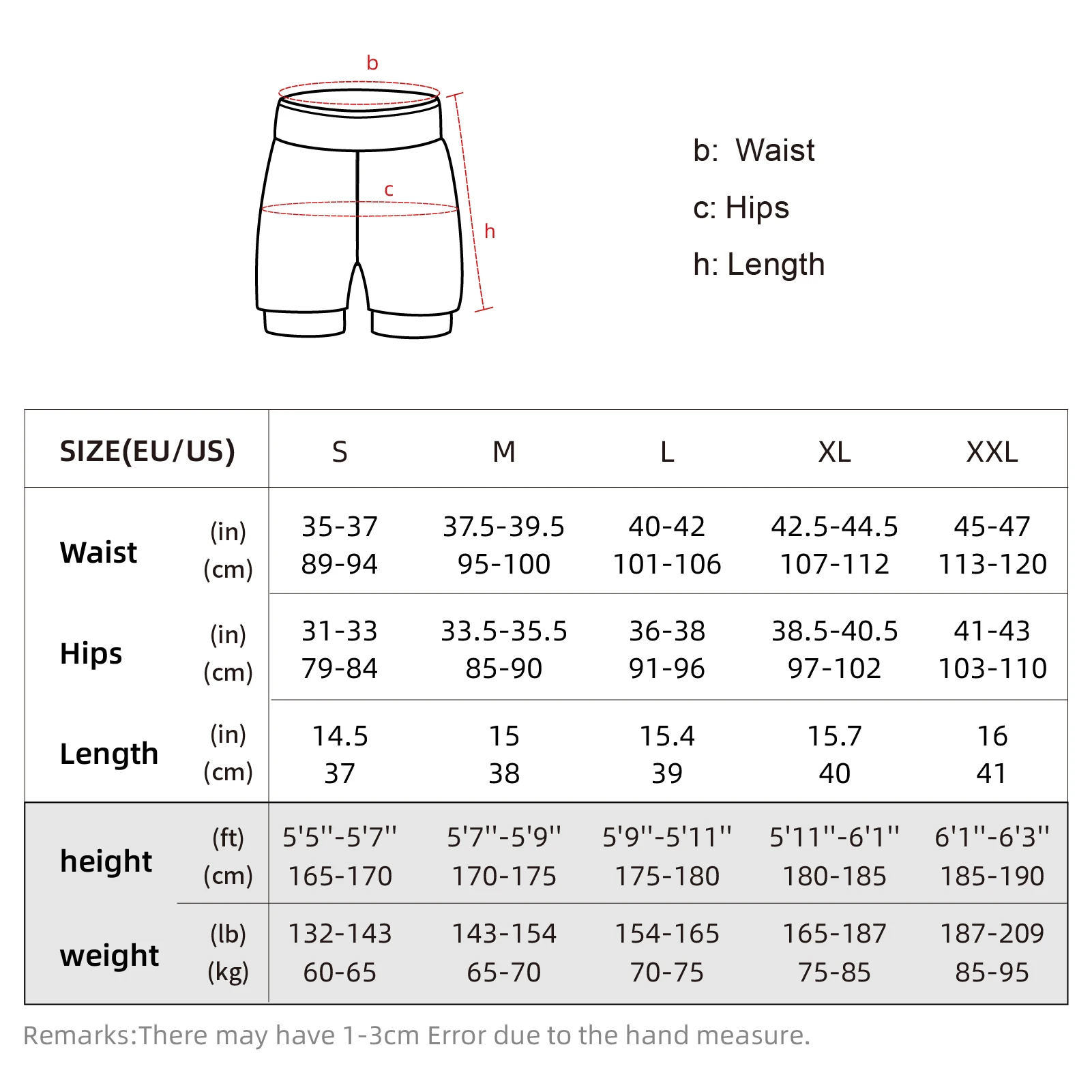 Arsuxeo Men 2 in 1 Running Shorts High Waist Athletic Shorts Sport Shorts Workout Shorts with Pockets for Gym Jogging Tennis