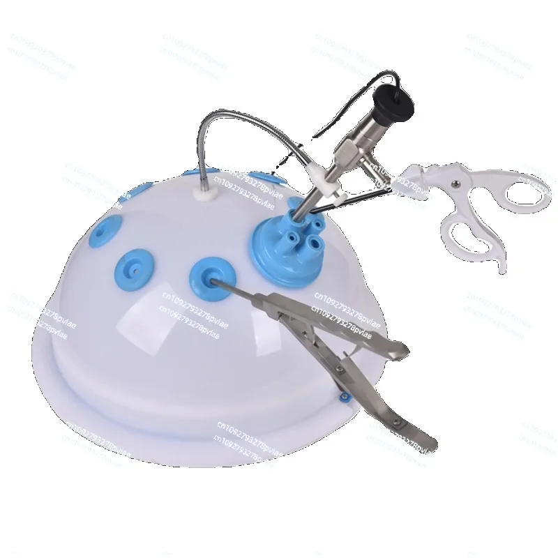 

Laparoscopic surgery simulation training instrument single hole/hemisphere simulation training box