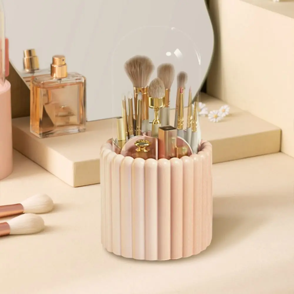 Creative 360 Rotating Pen Holder Desktop Organizer Multi Grid Makeup Brush Holder Multifunctional Stationery Student Pencilcase