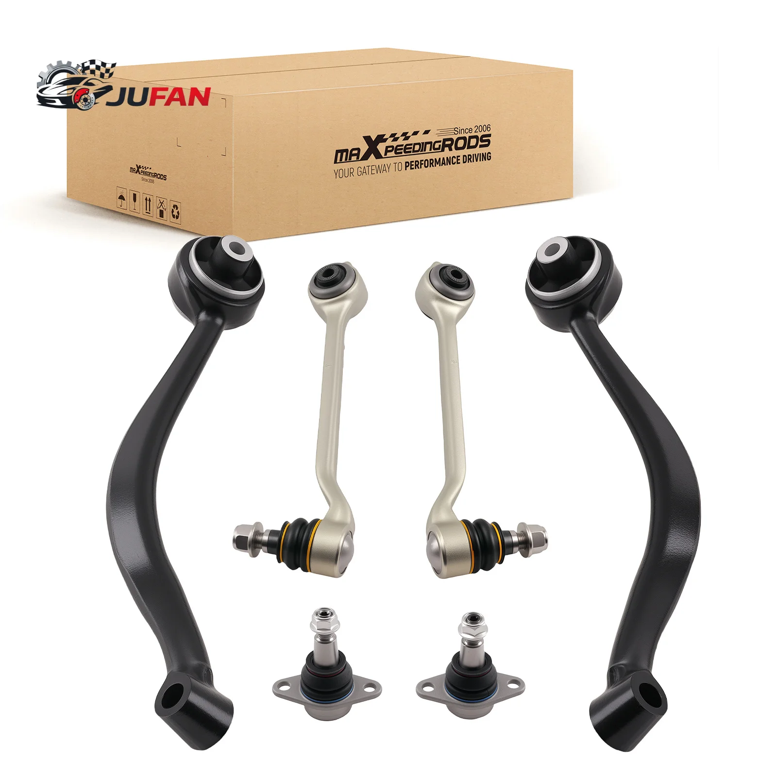MaXpeedingrods 6pcs Front Upper & Lower Control Arm for BMW X3 F25/G01 11-2017 X4 F26/G02 15-18