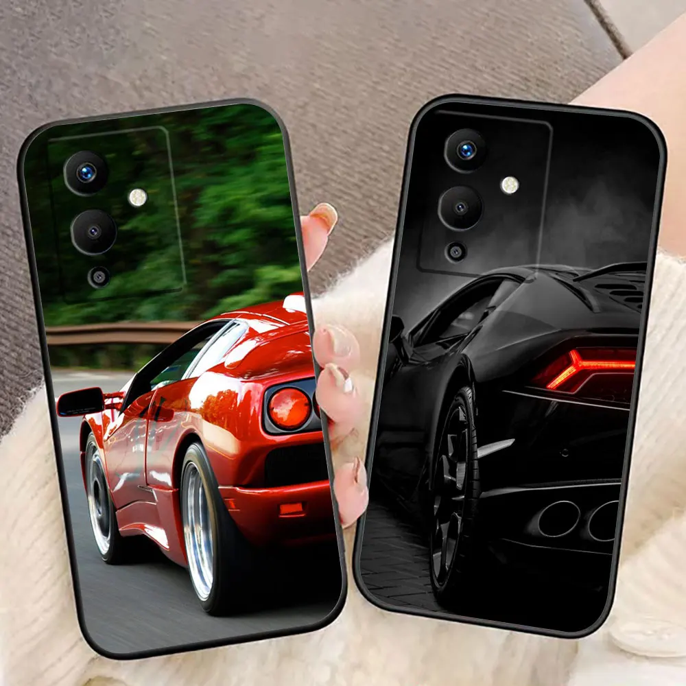 Luxury Sports Car Dream Phone Case For Infinix ZERO TECNO CAMON SPARK 20 30 30S 40 POVA 5 6 7 POP SMAR 8 9 10 DIY Shell Cover