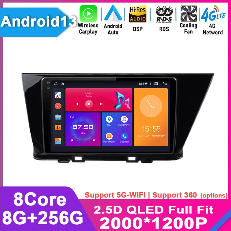 

For KIA NIRO 2016 2017 2018 Android 13 Auto Car Radio Stereo Multimedia Navigation GPS Video Player Wireless Carplay DSP