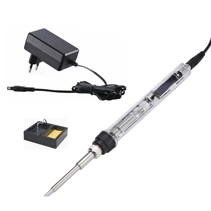 

New T12 OLED 72W 12-24V Soldering Iron Station T12 Tips Welding Solder Repair Tools 150-450℃ Adjustable DC24V 3A Power Adater